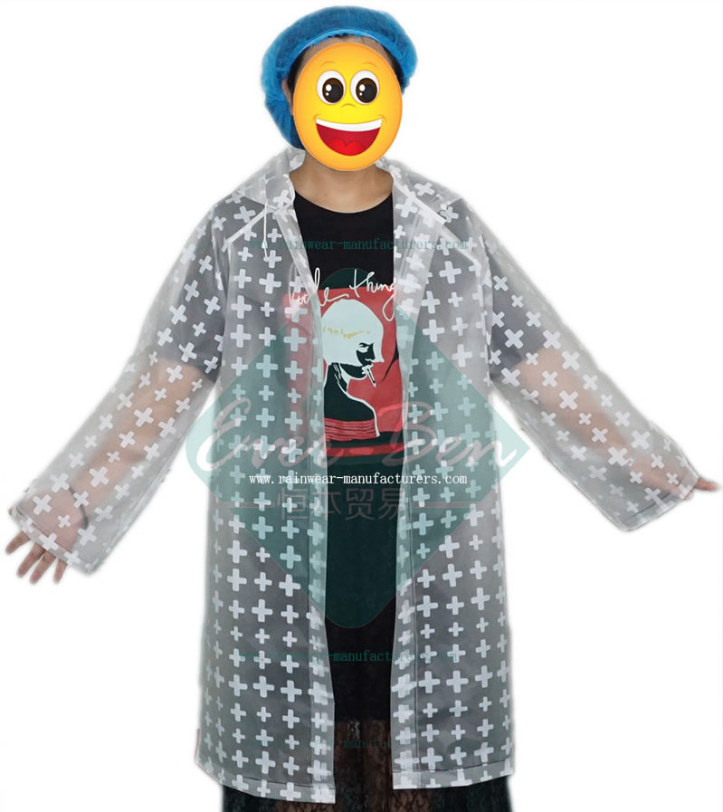 Transparent clear EVA full rain gear manufacturer